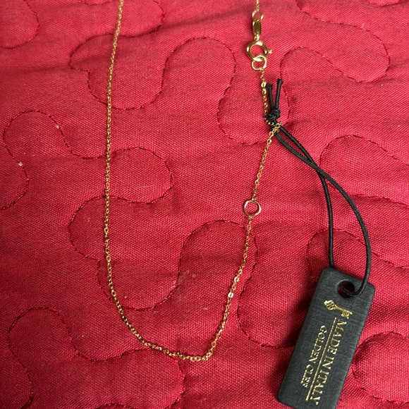 Chain 14k real gold 16, 18 inches.Elegant heart pendants. - Picture 3 of 5